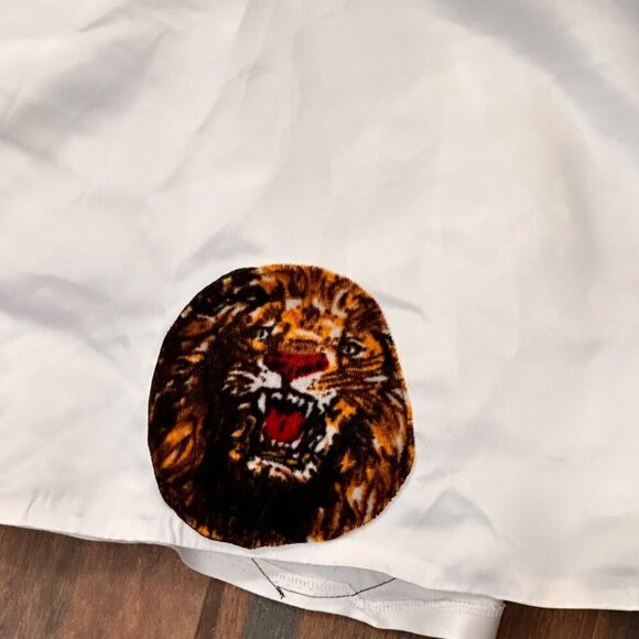 Girls Lion Print Puff Sleeve Handmade Dress Costume Fancy Halloween Unique Party - Picture 10 of 12